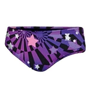 TYR Boy’s Sea Stars Racer Swim Racer Brief - Purple - Size 10- NWT